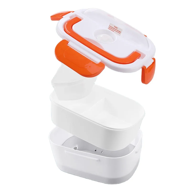 High Quality Electronic Lunch Box 1L Capacity 40W Heating Up Rice Push Button Start Electric Lunch Boxes No Waiting Heat Meal