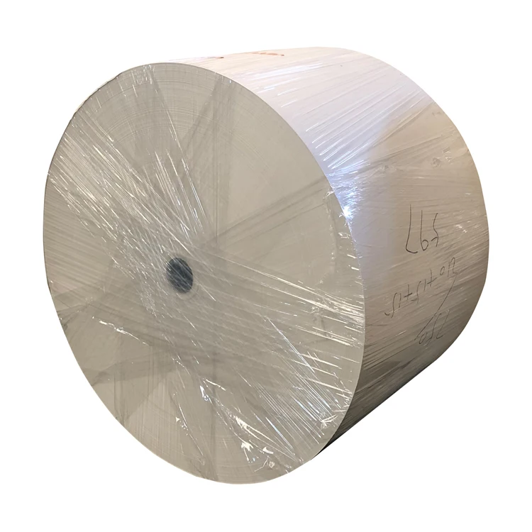 wholesales food grade PE Coated Paper  roll  Raw Material virgin Wood Pulp Paper Cup paper