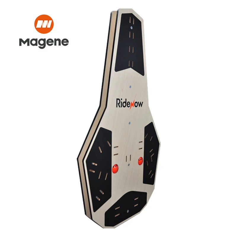 2020 Free shifting between sit-on riding and rocking PU leather home indoor bike power trainer board