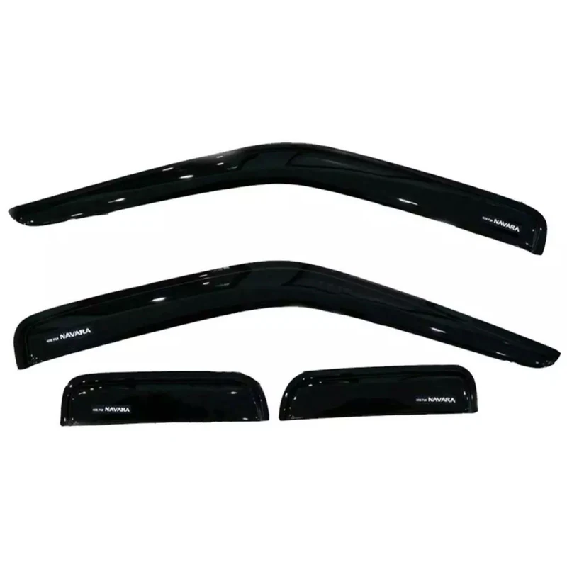 Factory Direct Sales Car Window Door Visor Black For Nissan Navara D40 Accessories 2005-2013 Rain shield Wind Deflector