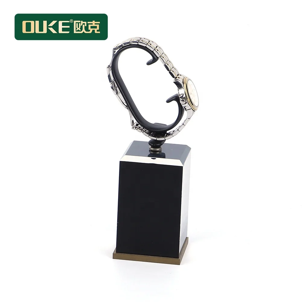 Customized acrylic C clips Display Sets Acrylic Watch Store Counter top Holder