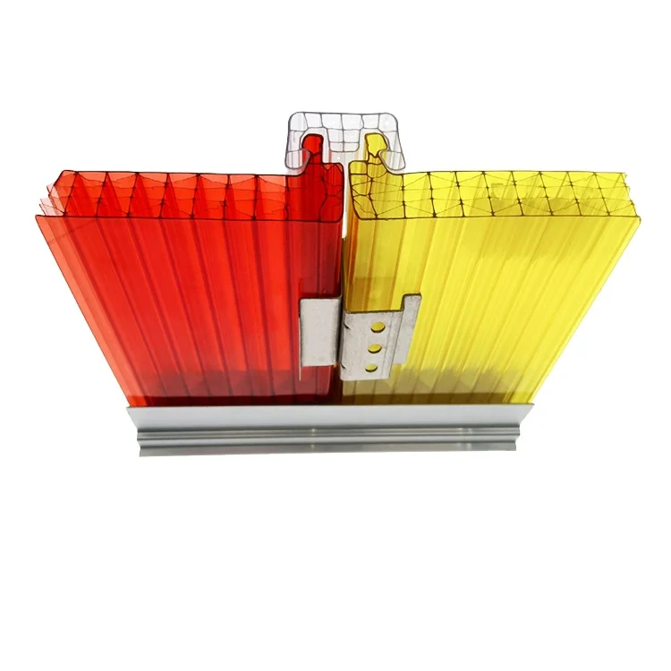 High Strength Multi Wall 20mm 40mm Clear X Structure Polycarbonate Hollow Sheet Price for Facade Curtain Wall