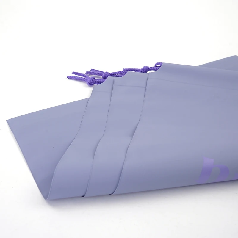 Manufacturer-Drawn Custom Logo PE Frosted Transparent PVC LDPE Plastic Bag Shoes Clothing Valved Sealing Handle Fruit Cosmetic