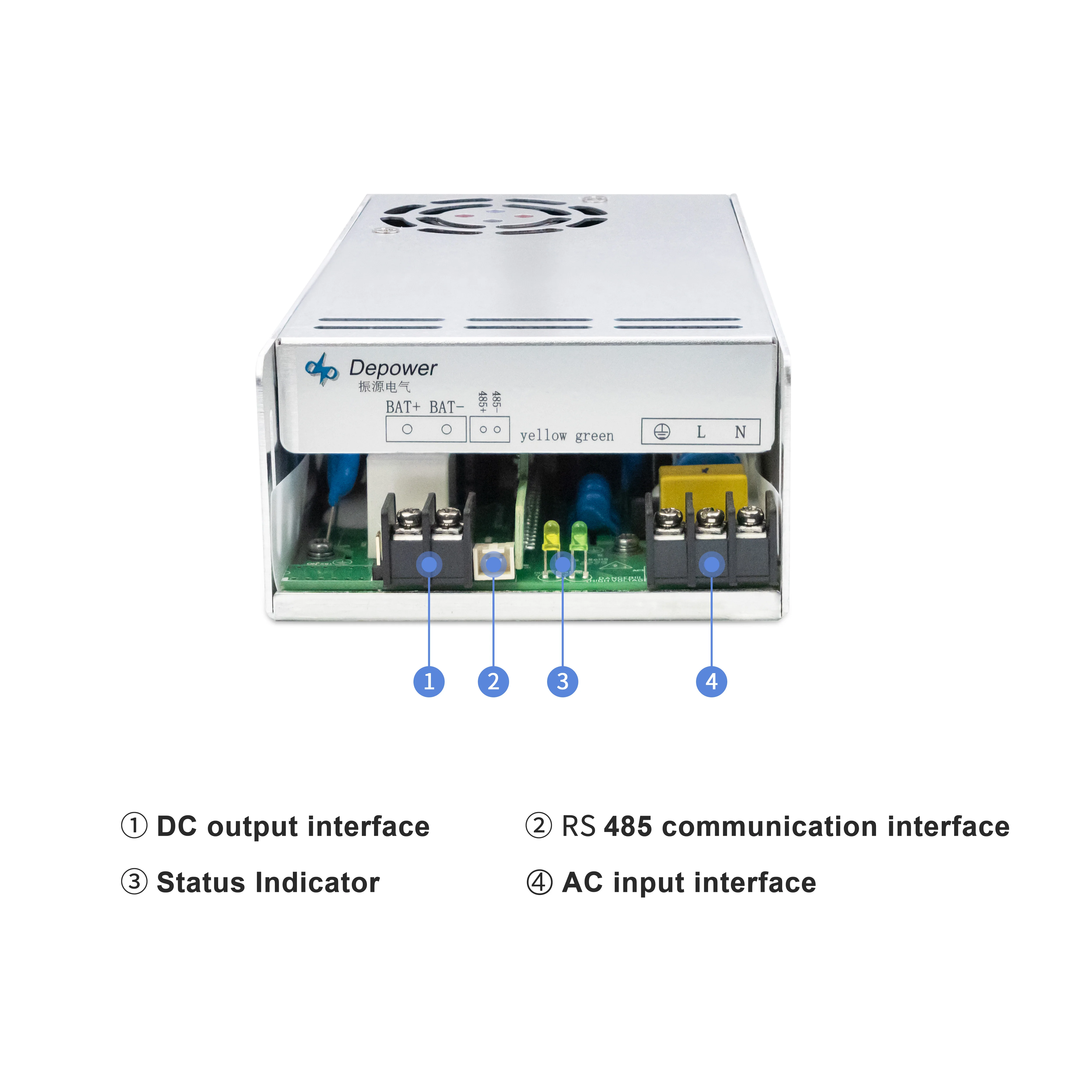 Variable Output Voltage 48V 60V 72V 84V 90V GC9020 Grid Charger 90V 20A Grid Charger 1600W Charger for Battery Swapping Cabinet