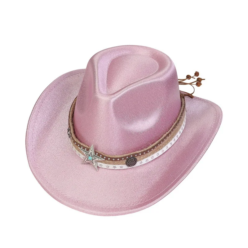 Factory Direct Custom Cow Boy Chapeau Designer Fashion Women Cowboy Luxury Western Wool Wide Brim Felt Fedora Hats