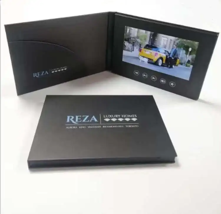 Custom Realtors Real Estate Video Brochure 7inch Video Brochure Greeting Card for Real Estate