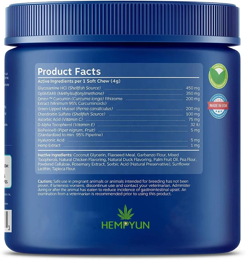 Mobility Chews for hip and joint top sales dog food with glucosamine msm turmeric  in stocks