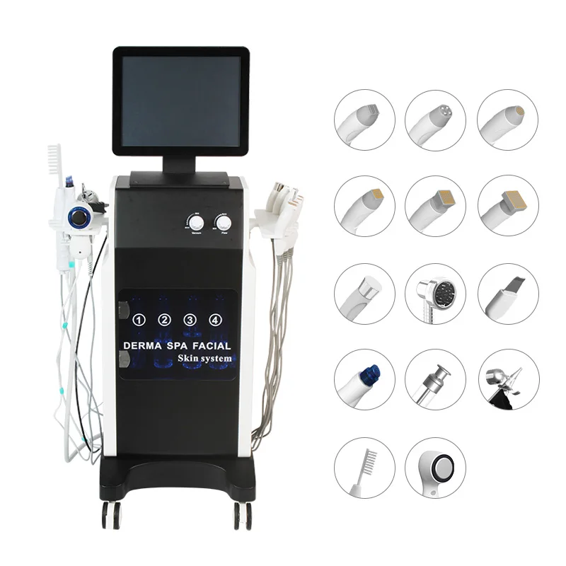 Professional Vertical Facial Oxgen Facial Whitening Machine Facial Machine With Warm Bubble Handle Product
