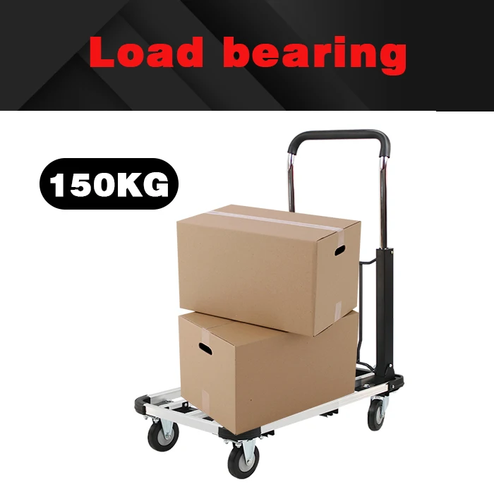 Factory direct aluminum alloy trolley light and high quality food platform cart for hotel and warehouse transportation