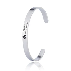 European fashion steel color Zodiac signs Engraved Stainless Steel Bracelet Bangles for Women Men