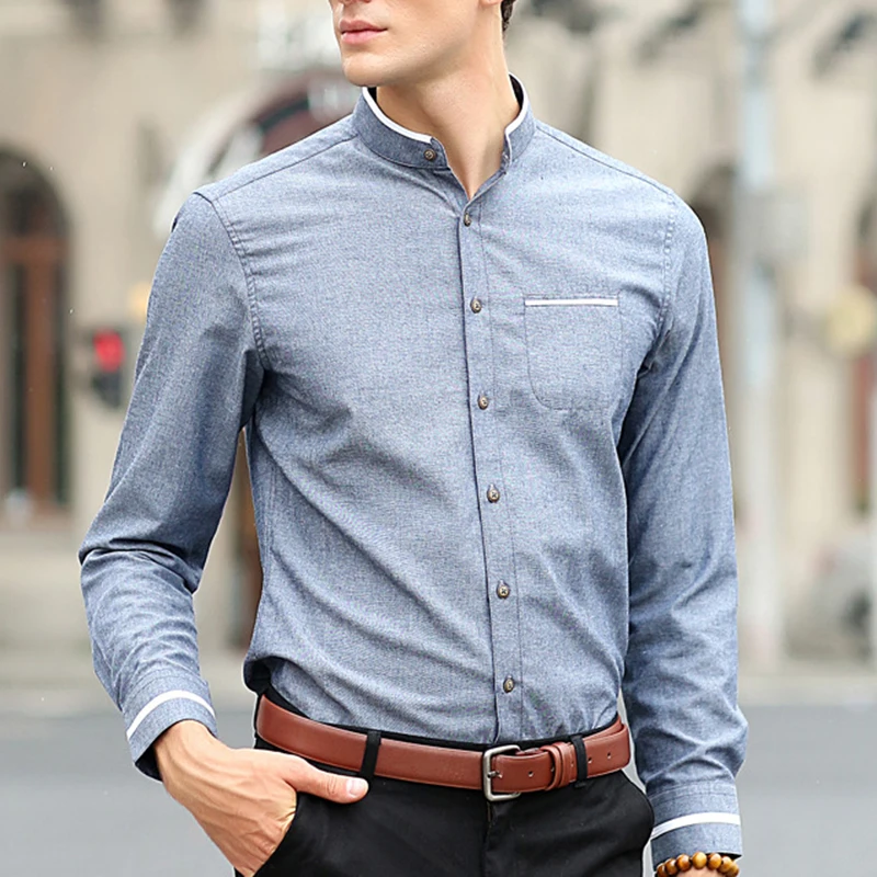 Custom Men Clothes Linen Shirt Tops, Long Sleeve Casual Shirts Plus Size Summer Mens Dress Shirts/