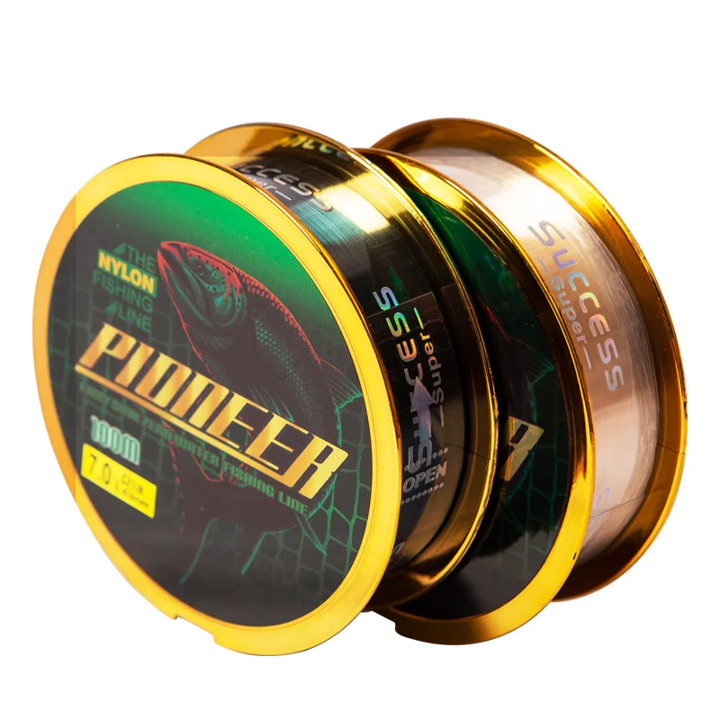 Linxi 100m strong tensile wear-resistant 0.8#-10# nylon fishing line main line for throwing sea pole fishing line