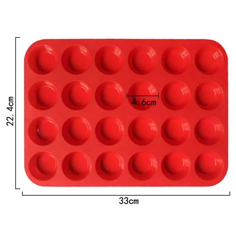 New Material Silicone Muffin Cupcake Molds BPA-free Dishwasher Safe High Temperature Resistant Silicone Pans Great For Muffins