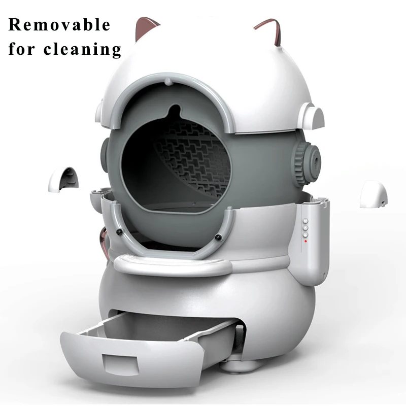 AliGan automatic cat litter box by price robot furniture hidden pet self cleaning grooming product smart cat toilet with lid