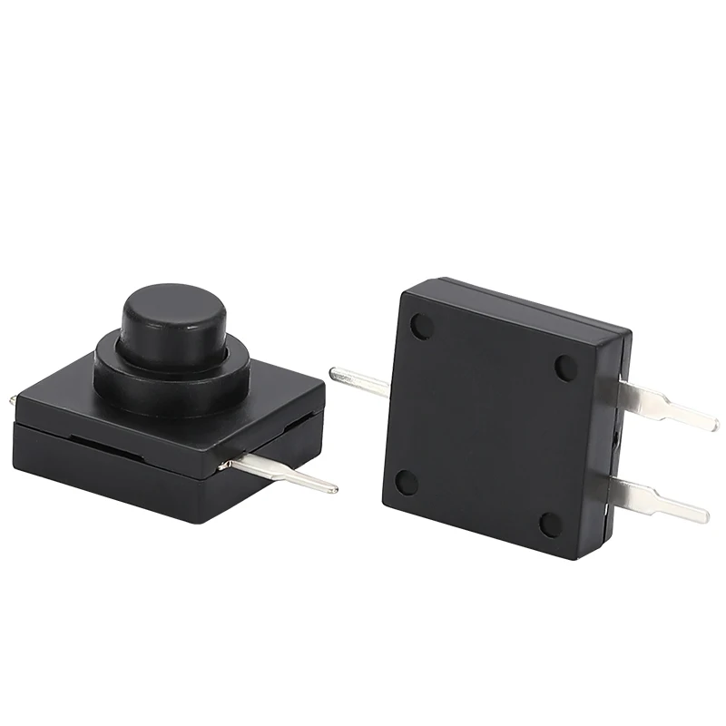 Supply  Small Self-locking 12X11.9X9.1 MM 3 Feets Push-Button Locking Switch Press Type Side Press Tact Switch Self-locking
