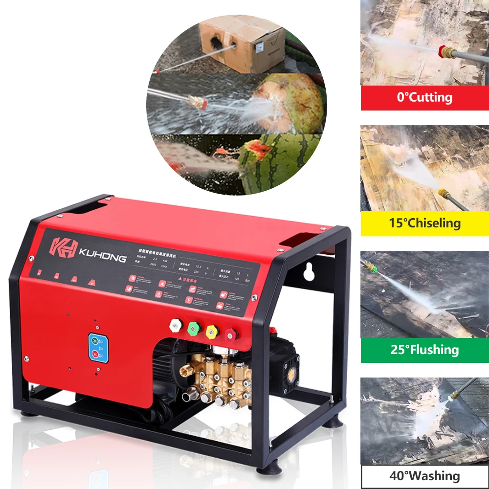 Kuhong 220V 110Bar 1600psi Pressure Washer 220 Bar Water Electric