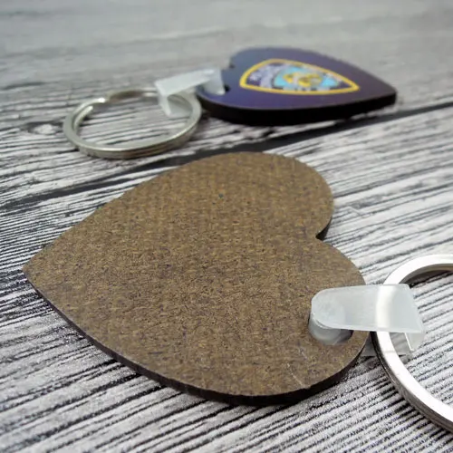Heart Round different design DIY hot sale Hardboard sublimation blank MDF Key Chain Ring