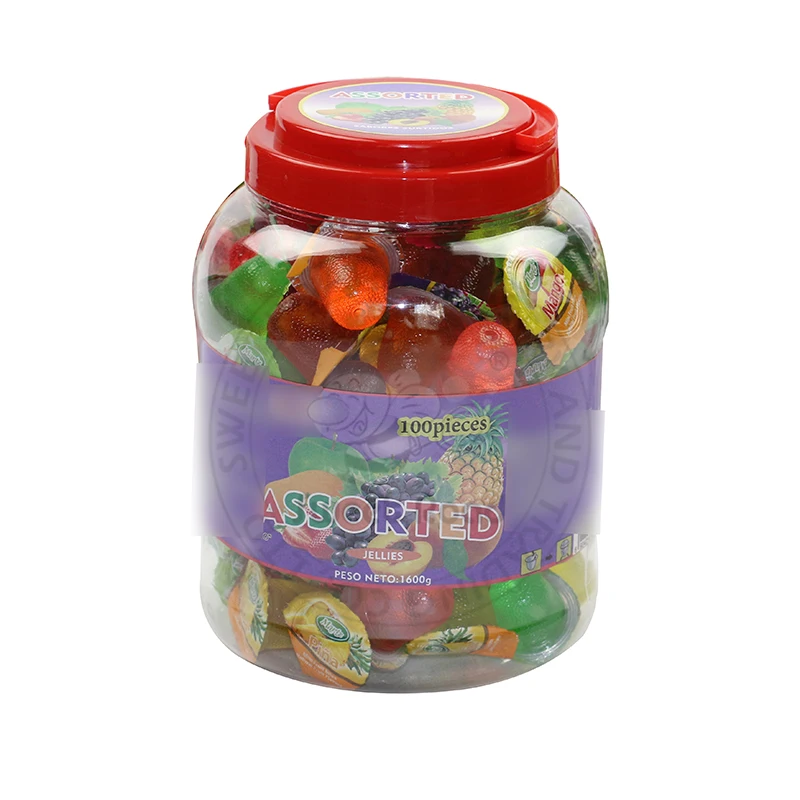 
China Assorted Fruity Flavor Jelly Cup Candy in Jar  (62388960632)