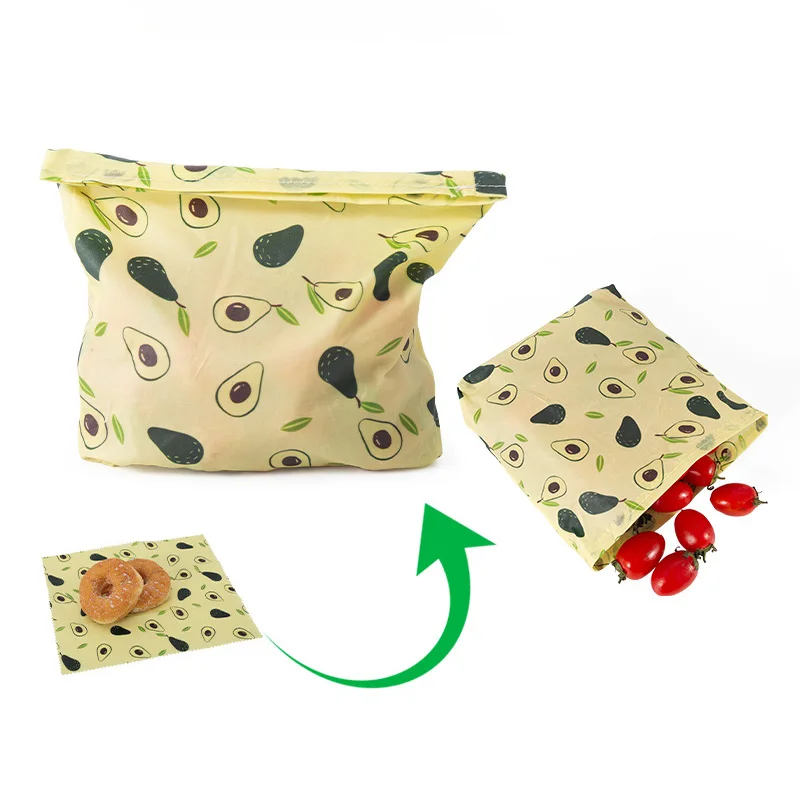 Eco-Friendly Reusable Wraps Biodegradable Reusable Food Wraps Reusable Beeswax Food Wraps