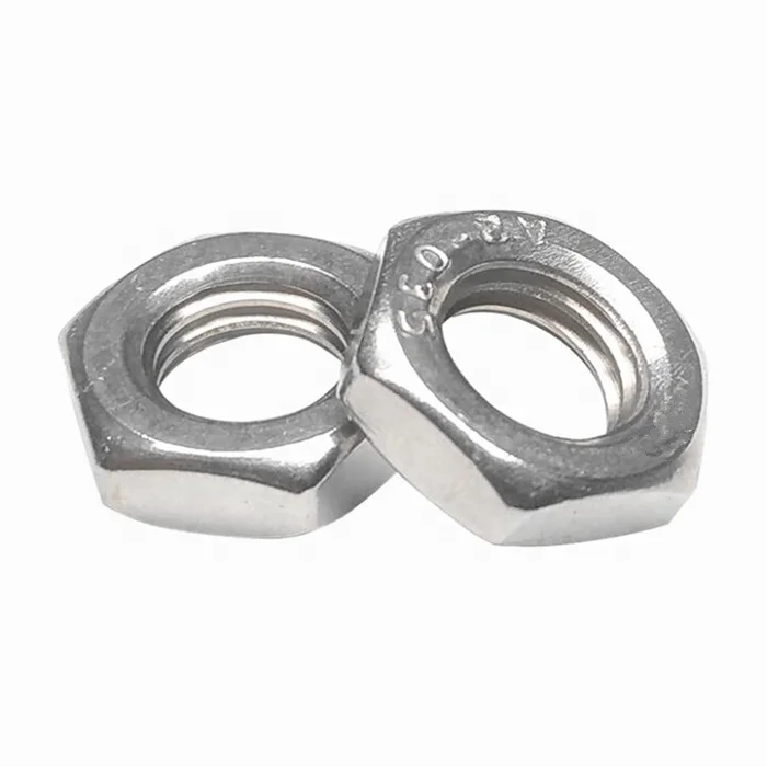 DIN 439 SS304 316 A2 A4 hex thin nut
