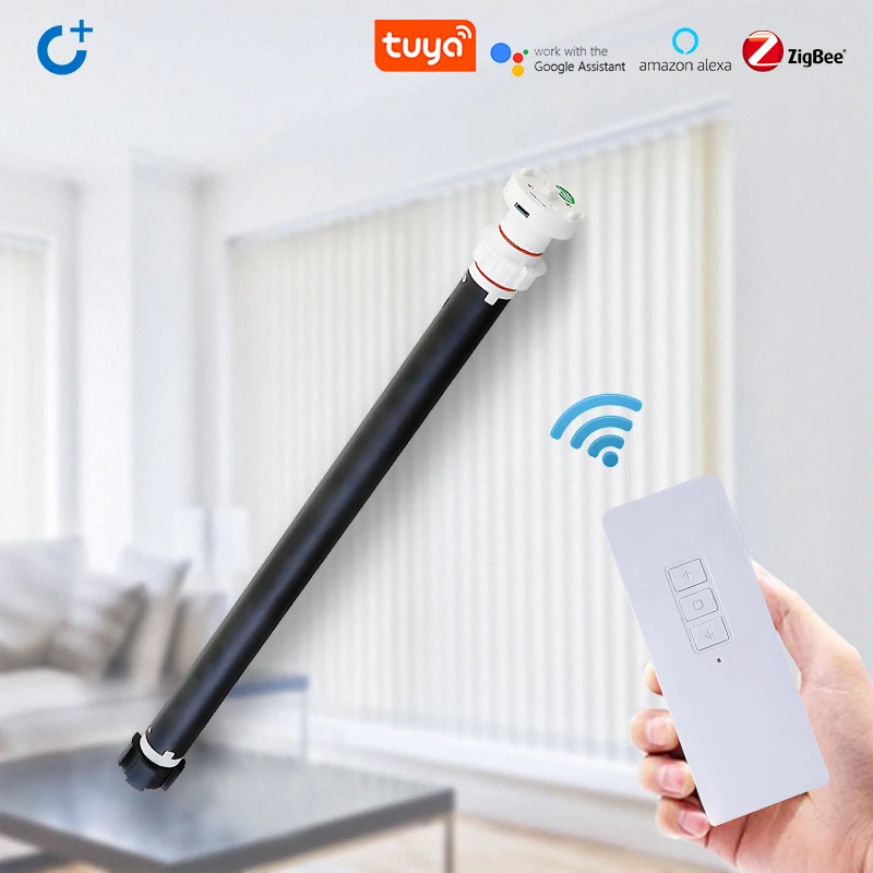Intelligent blinds motor motorized alexa google tuya zigbee blind motor controller battery blind motor 15mm