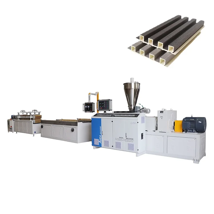 PVC WPC Louvers Wall Panel Plastic Wall Cladding Machine Factories Pakistan Production Line