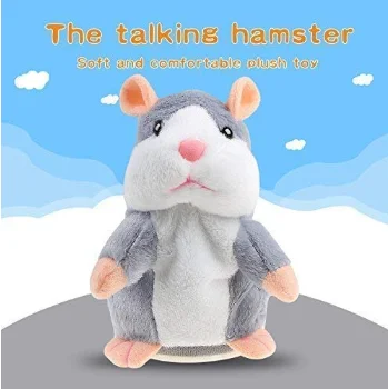Free sample plush stuffed repeat hamster toy /high quality plush voice mouse toy for kids play/stuffed plush talk hamster toy