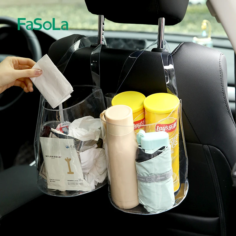 FaSoLa Foldable Car Trash Can Storage Pocket Waterproof Garbage Can Trash Bin for Car Hanging Garbage Bin for Outdoor Traveling