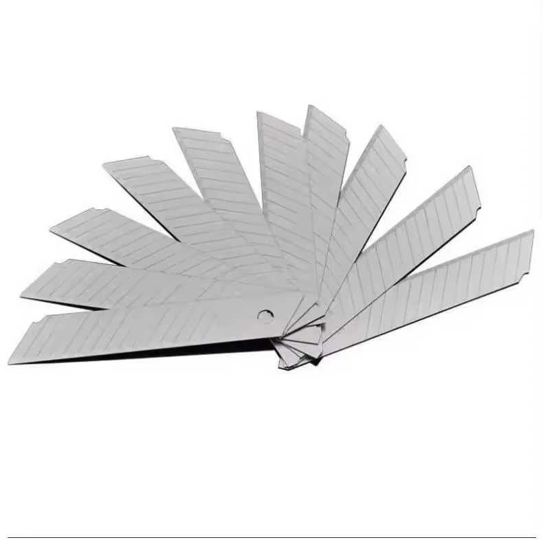18mm Wide Snap-Off Blades Quality Carbon Stainless Steel Sharper Replacement Blade for Most Box Cutter & Utility Knife