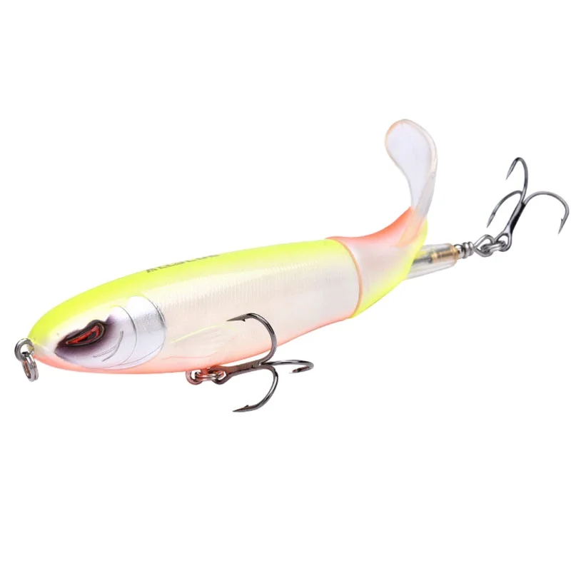 Whopper Popper 9cm/11cm/13cm Topwater Fishing Lure Artificial Bait Hard Plopper Soft Rotating Tail Fishing Tackle Geer