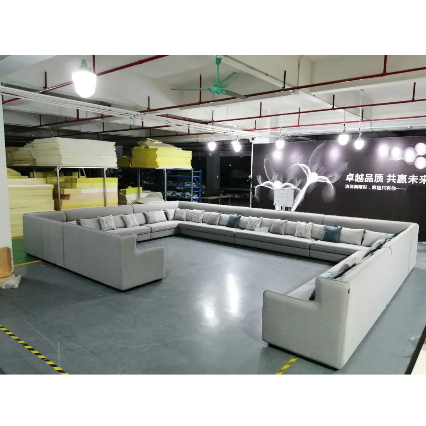 
Modern Fabric Large Corner Sofa Set Living Room Furniture Leather Designs Big Corner Sofa Set U Shape Modular Sectional Sofa Set 