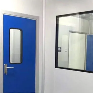 Stainless Steel Modular Airtight Hermetic Manual Medical Cleanroom Swing Gmp Laboratory Industrial Cleanroom Door
