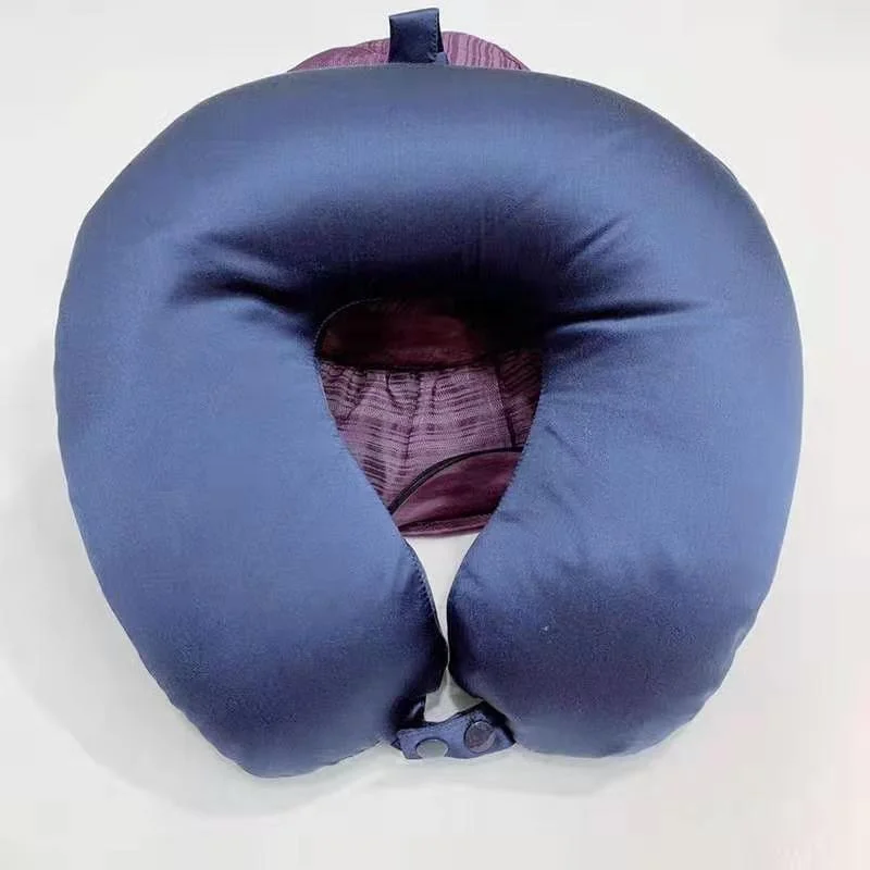 Cheersee white pure solid custom wholesale 100% mulberry silk travel pillow for airplane