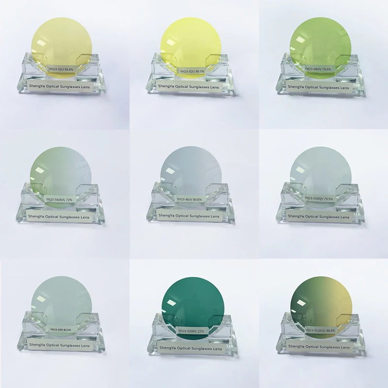Custom Or Standard CR39 1.499 tinted Color Sunglasses Lenses Hard Super Hydrophobic Multi coated lens