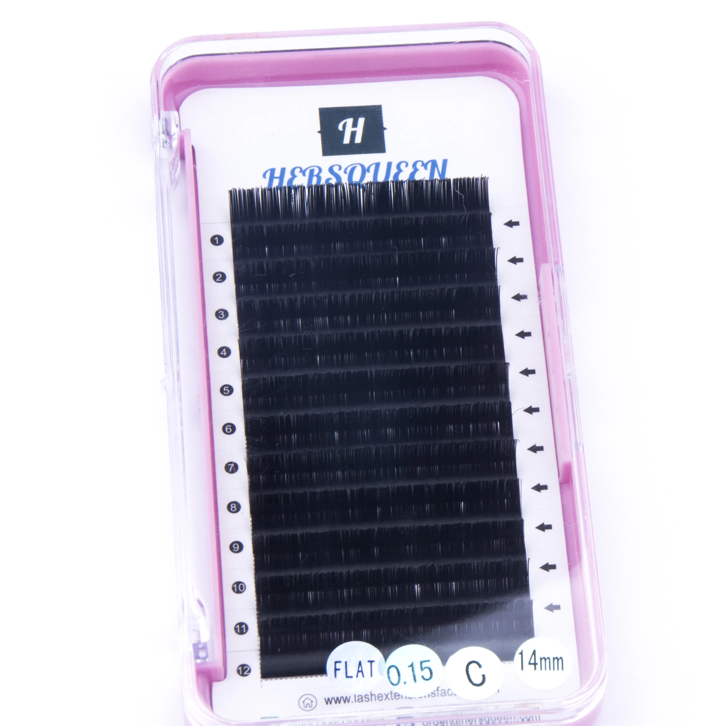 0.15 wholesale ellipse flat eyelash extension individual soft cashmere flare lashes top quality professional lashing salon use