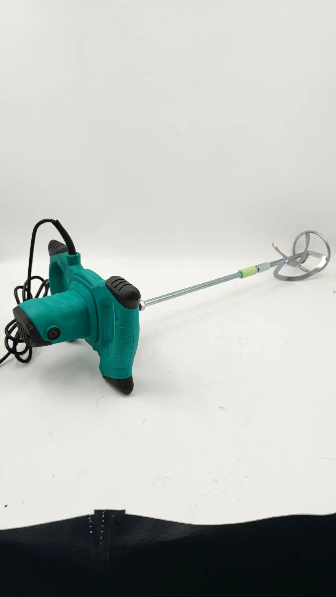 Concrete Paint Mixer Machine Electric Speed Control Handheld Paint Cement Plaster Mortar Coating Mixer Putty Powder Mixing