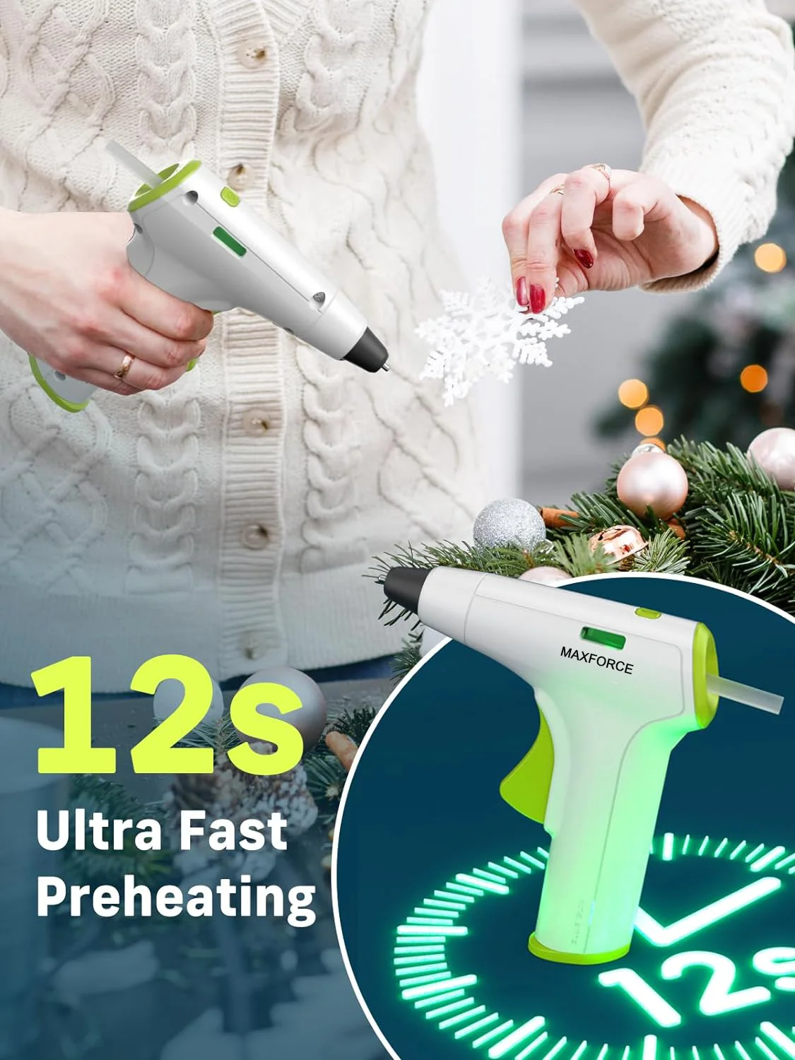 2024 Good Selling  Cordless Hot Glue Gun Professional DIY Economical Custom Mini Hot Glue Gun With Battery