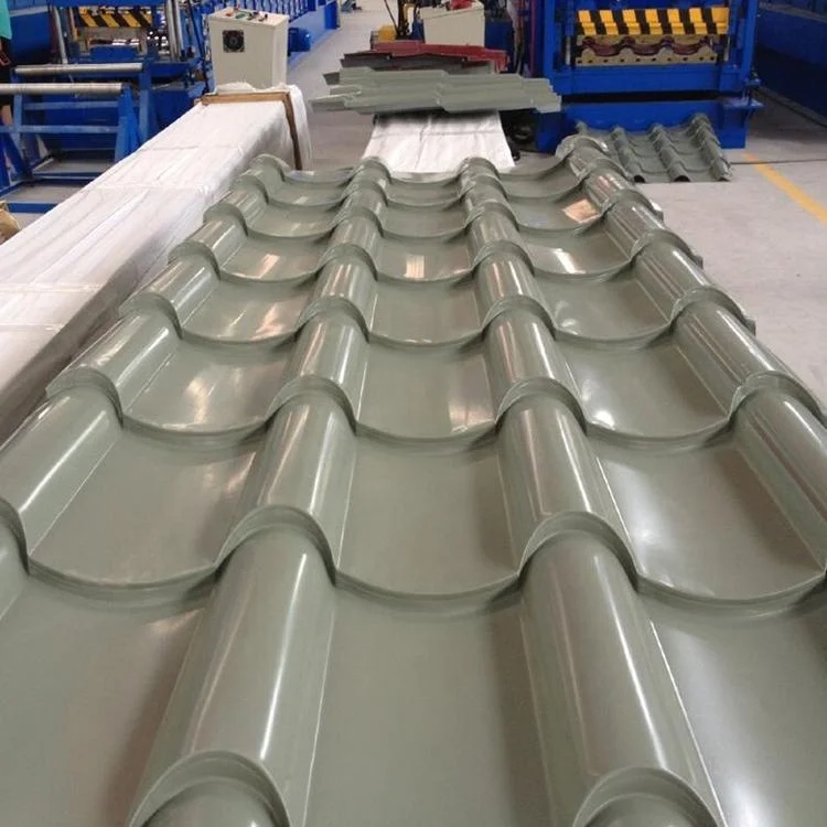 Color galzed tile steel roofing plate roof price with low price