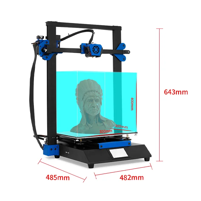 XY-3 PRO cheap desktop large size metal 3d printer drucker for building houses large 3d printer