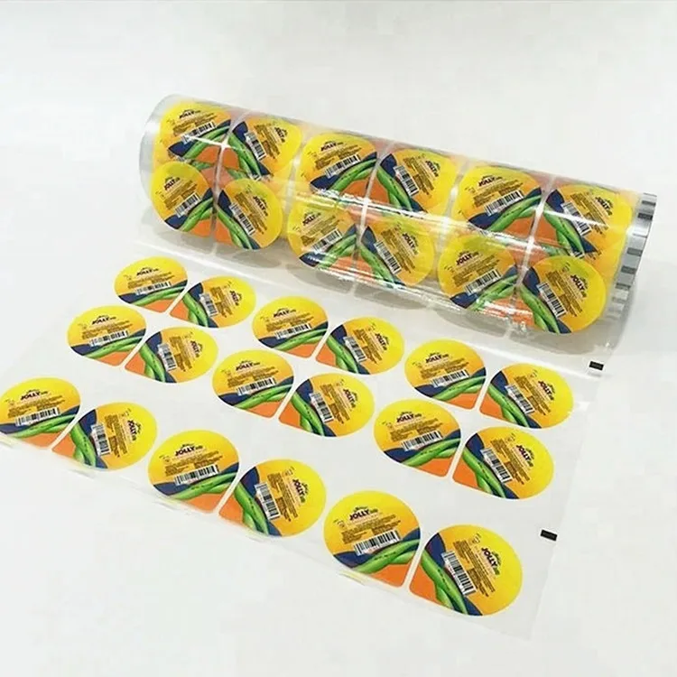 transparent ltding plastic cup sealing roll film for jelly