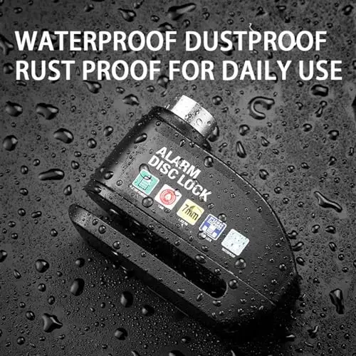 Alarm Disc Lock Motorcycles Disc Brake Lock Rainproof and Highly Sensitive Brake Lock for ATVs Motorcycle