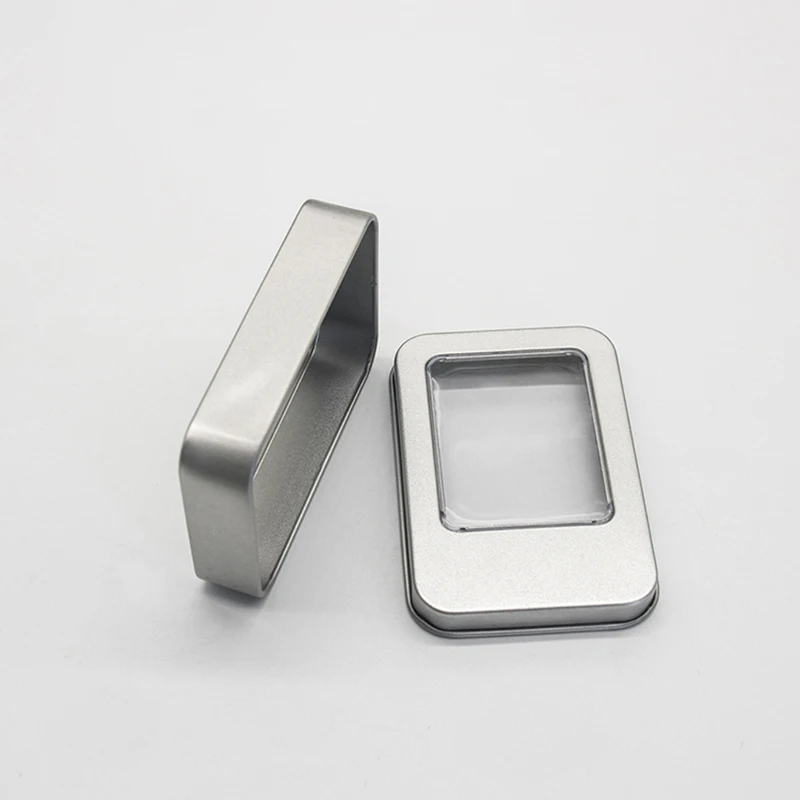 Custom Printed Pill Tin Box Slide Tea Cigarette Container Small Tin Case With Window