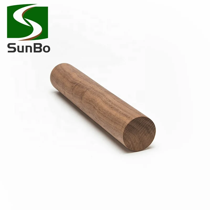 Factory Wholesale  Wooden Dowel Rods Chamfer Wooden Stick  Solid Wood Pole  Handle