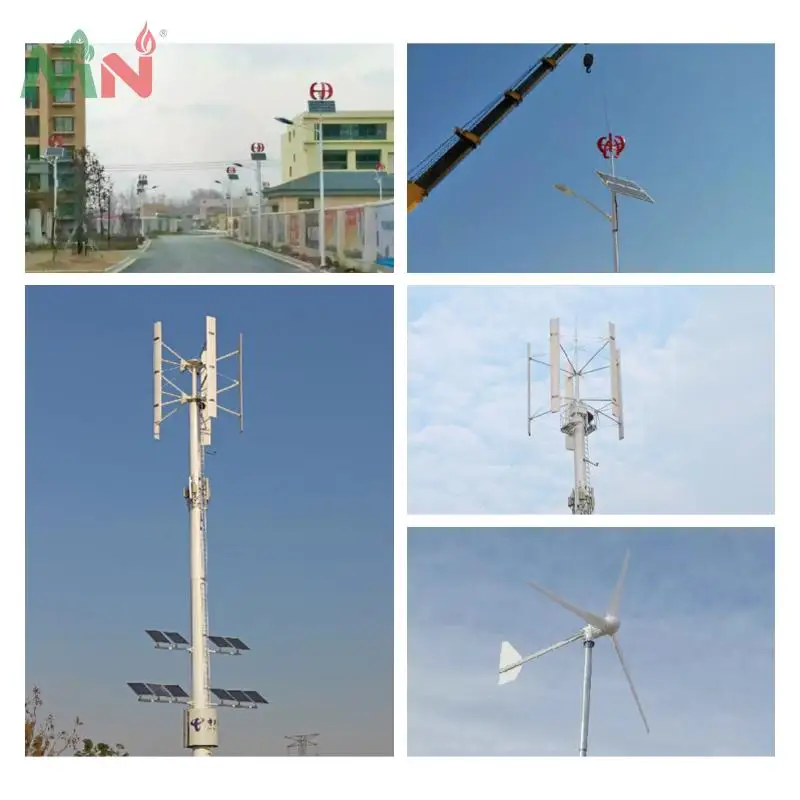 High quality home rooftop vertical axis wind turbine 400w mini power generator