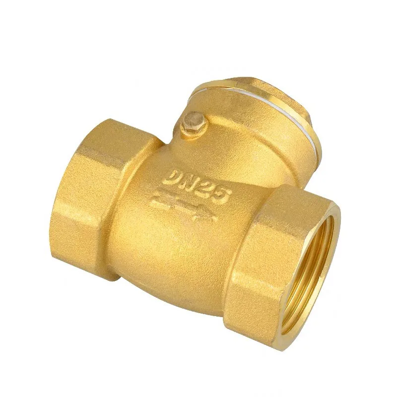 Durable Forged Brass Non Return Swing Valve Horizontal Check Valve for Water Supply System