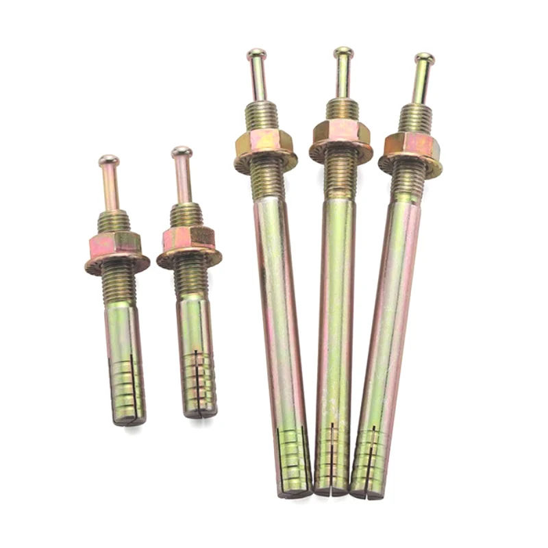 Hammer Drive Anchor Bolt Carbon steel Heavy Duty yellow zinc plated Nail-Hiting Expansion Drive Anchor Bolts for concrete wall