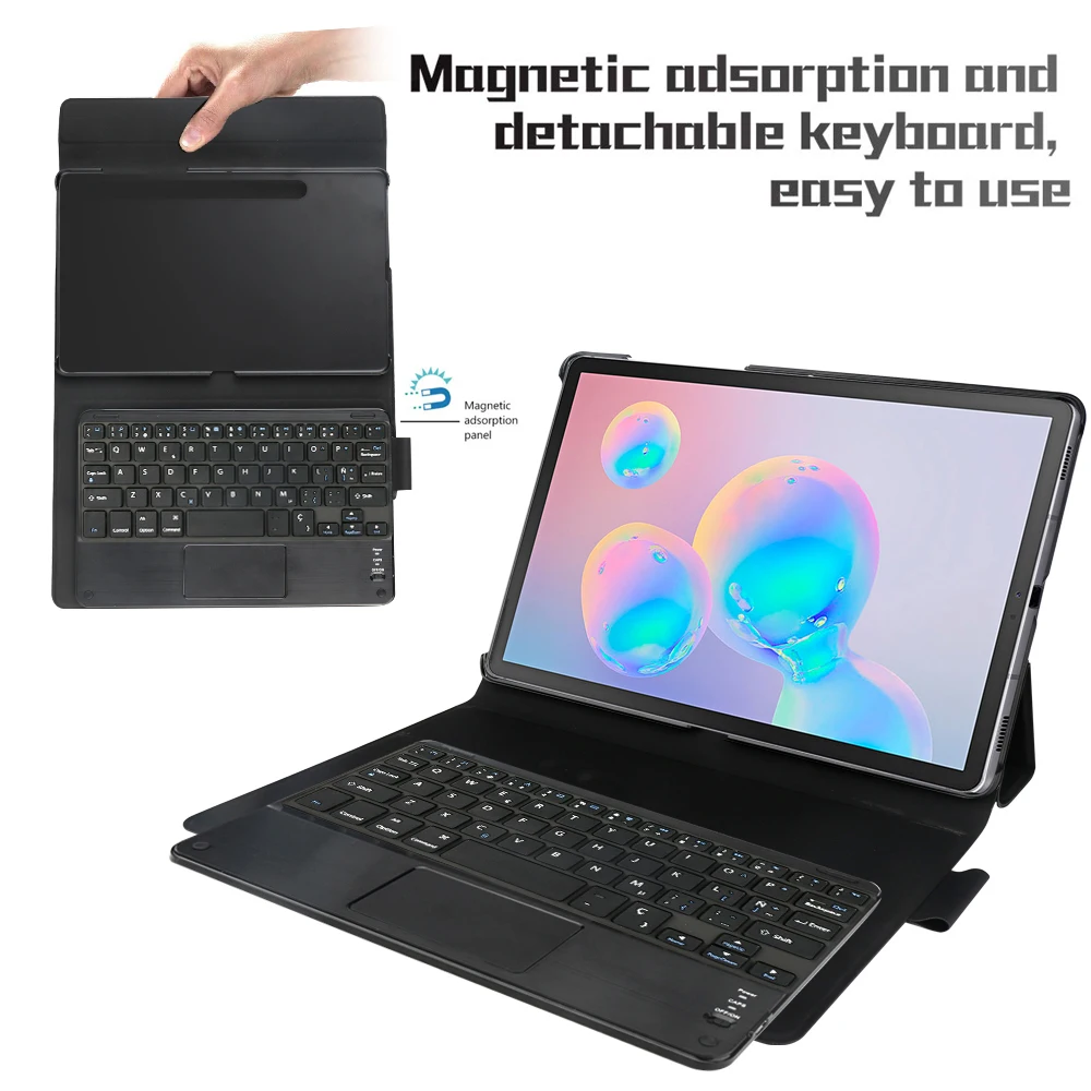 2020 новый тонкий чехол трекпад Беспроводная клавиатура для samsung S6 GALAXY Tab SM-T860 T865 10 5 дюймов