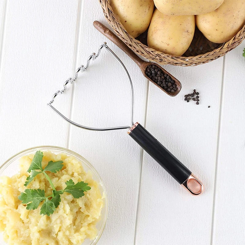 New Kitchen Tools Potato Press Stainless Steel Wire Kitchen Hand Potato Masher