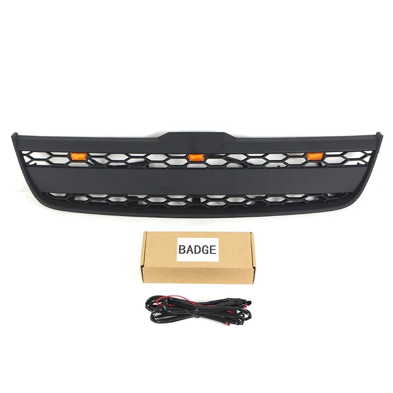 Auto Part Other Exterior Accessories Black ABS Car Front Grille With LED Light Fit For FORD TRANSIT CONNECT WAGON 2010-2013