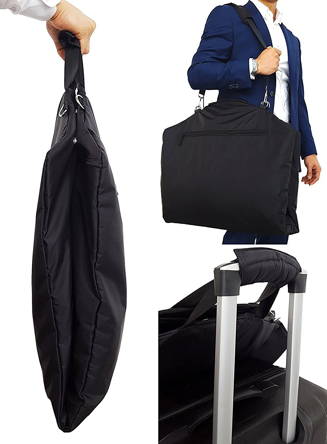 Wholesale Custom Logo Business Travel Suit Bag Carrier Weekender Foldable Garment Bags